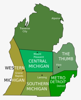 File - Michigan Regions - Svg - Map