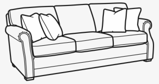 Pillow Clipart Bedroom Dresser - Couch Clipart Black And White