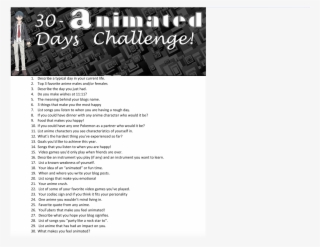 30-animated Days Challenge - Black-and-white