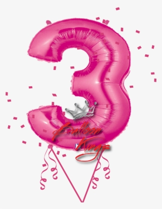 Pink Number - Balloon Number 23 Pink