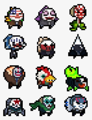 Working On A Skin Pack That Makes The Nuclear Throne - Payday 2 Pixel Art