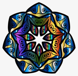 Kaleidoscope Mandala Floral Design Sharingan Symmetry - Mandala Sharingan