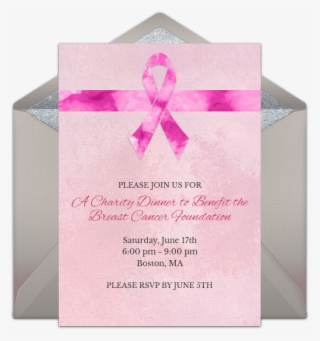 Breast Cancer Awareness Online Invitation - Paper Bag