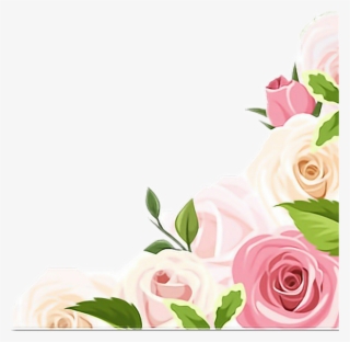 Vintage Sticker - Fondo Con Rosas Rosas