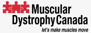 Eng Blackred Logo - Muscular Dystrophy Canada