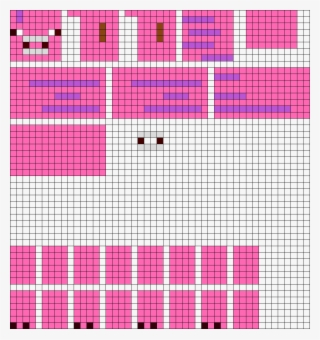 3d Minecraft Pig Perler Bead Pattern - Easy 3d Perler Bead Patterns Minecraft
