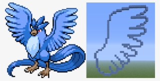 Minecraft Wing Building Tutorial Image - Build Pokemon In Minecraft