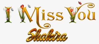 Shakira Miss You Name Png - Calligraphy
