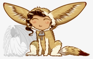 Chibi In A Fennec Fox Suit - Cartoon