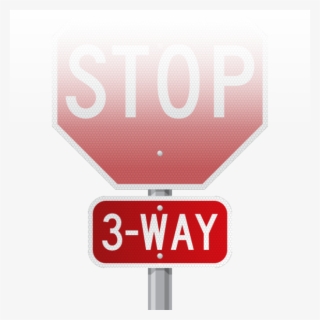 3-way - 4 Way Stop Sign