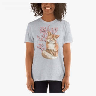 Cherry Blossom Fox T-shirt - T-shirt