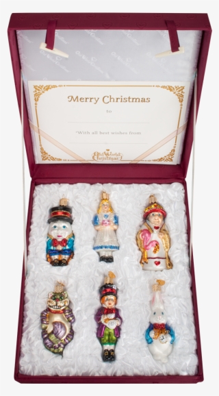Old World Christmas Alice In Wonderland Glass Christmas - Box