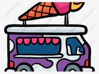 Transportation Clipart Ice Cream Truck - Ice Cream Truck Clipart Black And White