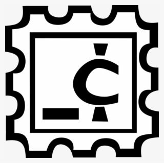 Vector Illustration Of Post Office Postage Stamp Displayed