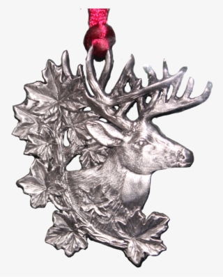 Ornament - Whitetail Deer - Pewter - Sc560 Zenith Engraving - Reindeer