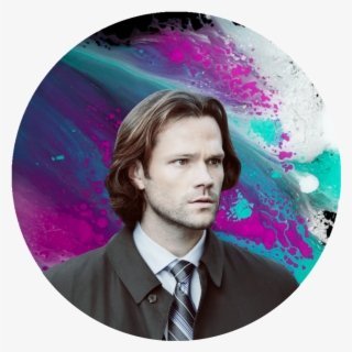 Circular Magenta, Purple, And Teal Sam Winchester Icons - Sam Winchester Season 14