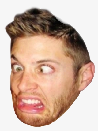 Sticker Supernatural Deanwinchester Funny Funnyface - Jensen Ackles