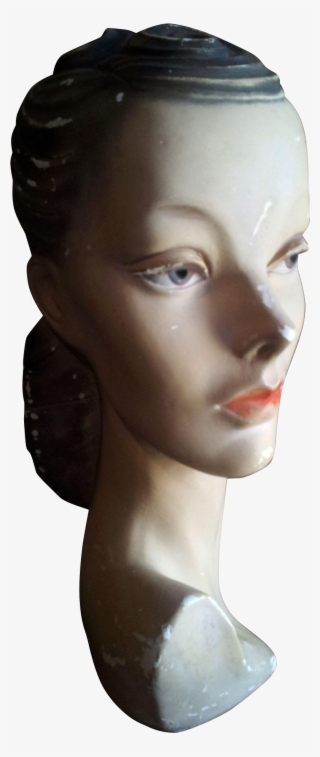 Vintage Chalk Mannequin Head - Headpiece