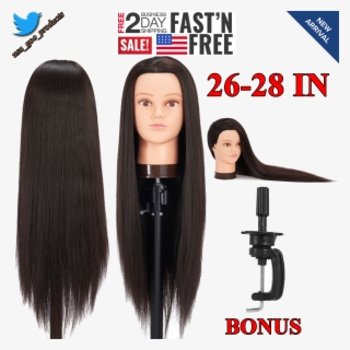 Mannequin Head With Hair Female Makeup Cosmetology - Lace Wig