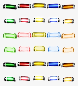 Rock Band 2 Glowing, High Contrast, Colored Star Power - Frets On Fire Notes