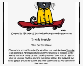 Skateboard Clipart Pete The Cat - Cartoon