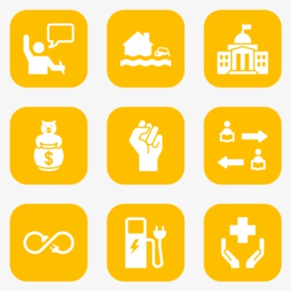 Iconathon Icon In Style Flat Rounded Square White On - Vector Graphics