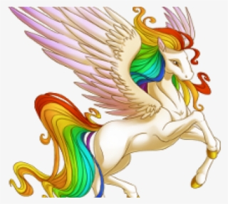 Pegasus Clipart Rainbow Unicorn - Pegasus