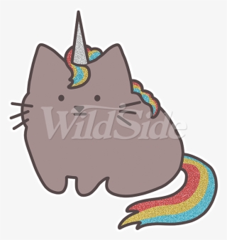 Rainbow Unicorn Cat Glitter - Illustration