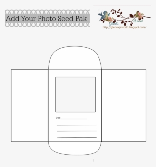 Displaying Add A Photo Seed Pak-white By Glenda@glenda's - Diagram