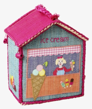 Small Ice Cream Parlour Style Raffia Bag By Rice Dk - Playset