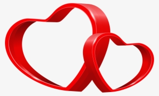 Two Hearts Transparent Image - Corazones De Amor Vector