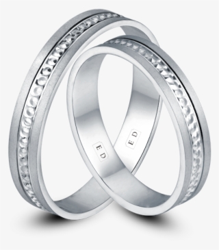 Tri-band Studded Classic Matching Wedding Rings - Pre-engagement Ring