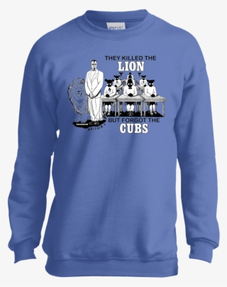 Lion And Cubs Youth Crewneck Sweatshirt - Sweater