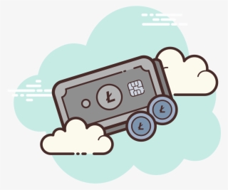 Litecoin Icon - Png Dollar Cartoon