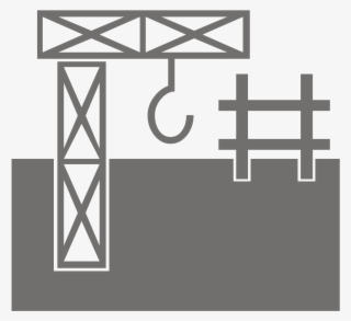 Building Site Silhouette - Vector Graphics