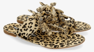 Mules Sandra 30 Hair On Leo Beige - Sandal