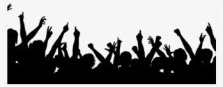 Audience Clipart Silhouette - Black Clipart Crowd People Png