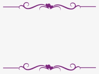 Decorative Border Clipart Purple - Pink Frame Transparent Background