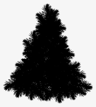 Christmas Tree Silhouette - Merry Christmas Icons Png