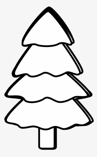 Christmas Tree Black Png - Tree Clipart Black And White