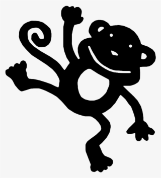 Monkey Silhouette Svg - Monkey Svg File