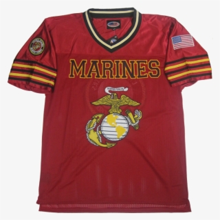 Marines Football Jersey With Usmc Ega Logo - Marine Corps Football Jerseys