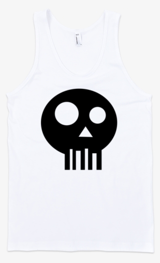 Black Skull Fine Jersey Tank Top Unisex - Sweater