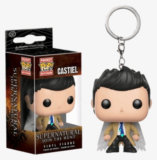 Castiel With Wings Pocket Pop Vinyl Keychain - Castiel With Wings Keychain