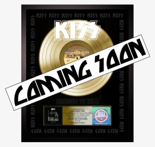 Personalized Dressed To Kill Gold Record Award - Music Recording Certification