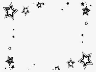 Stars Clipart Border - Stars Png Border Black