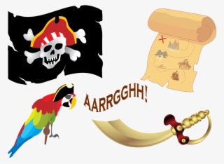 Pirate Ship Gold Treasure Pirate Ship Ocean - Printable Pirate Flag
