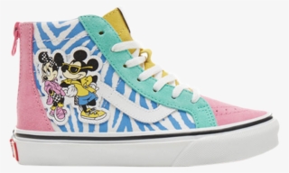 Vans Disney X Sk8-hi Zip Kids '80s Mickey' - Vans Sk 8 Hi Zip Disney 80's Mickey True White