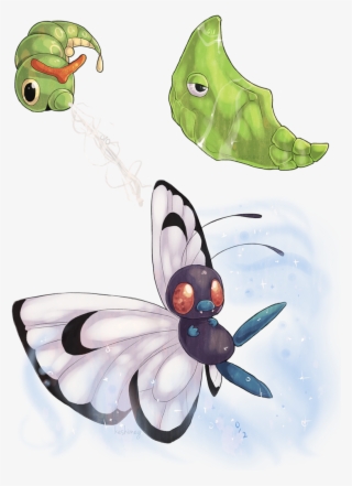 Caterpie Used Stringshot Metapod Used Harden Butterfree