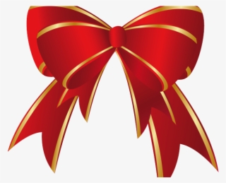 Golden Clipart Gold Ribbon - Red Christmas Bow Clip Art